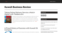 Desktop Screenshot of kuwaitbusinessreview.com