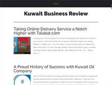 Tablet Screenshot of kuwaitbusinessreview.com